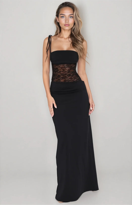 ELLA – vestido midi satinado