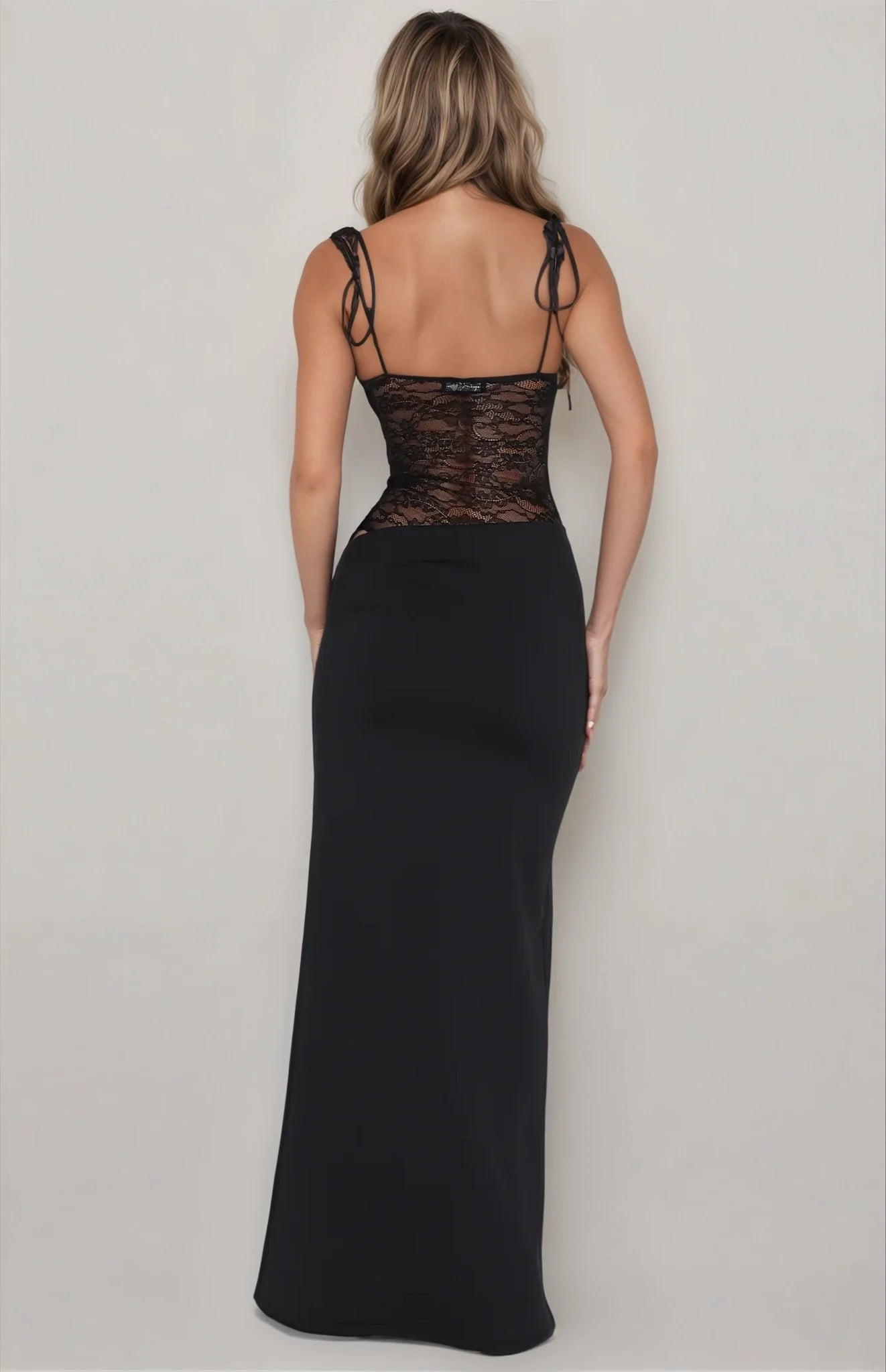 ELLA – vestido midi satinado