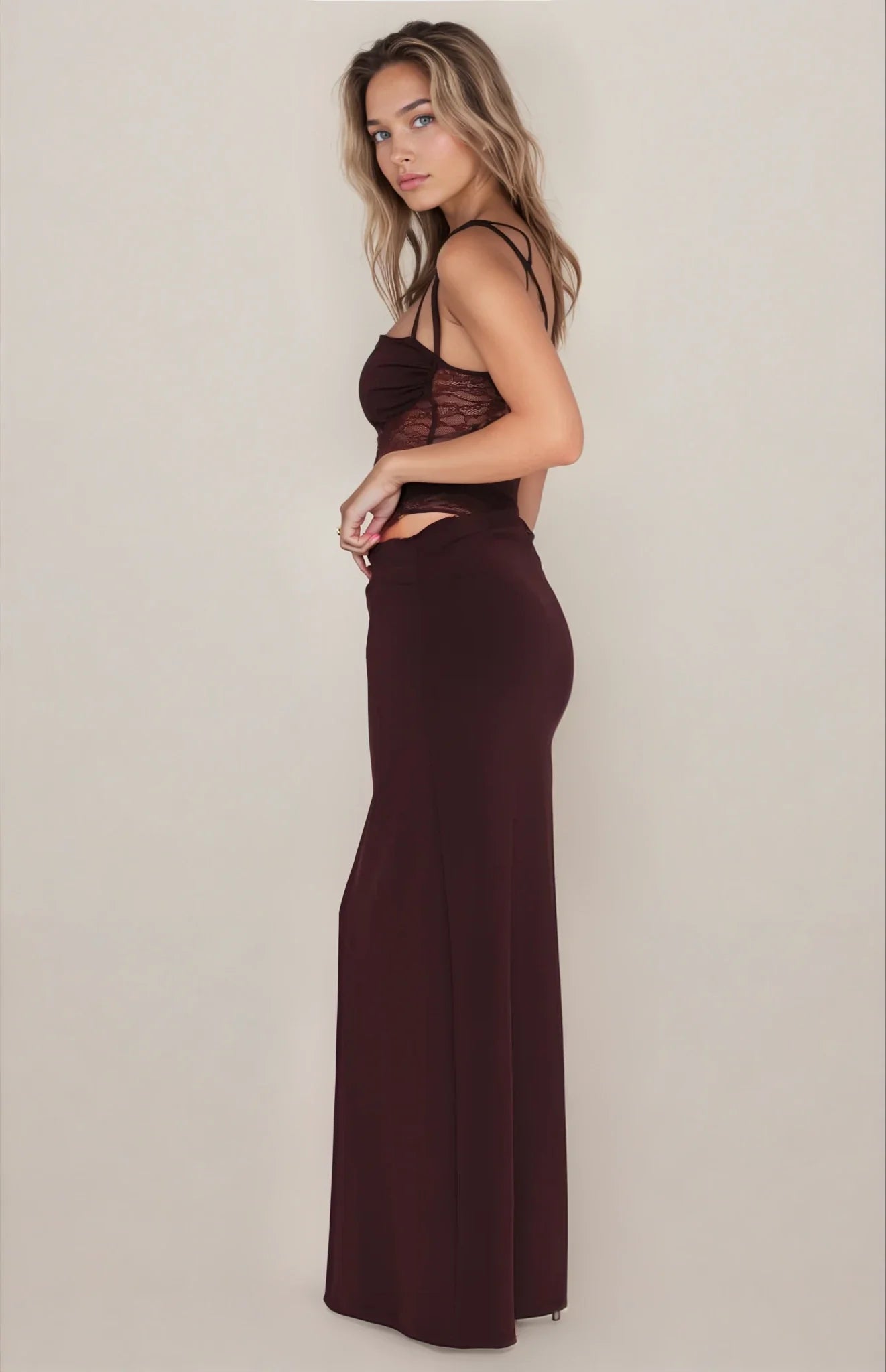 ELLA – vestido midi satinado