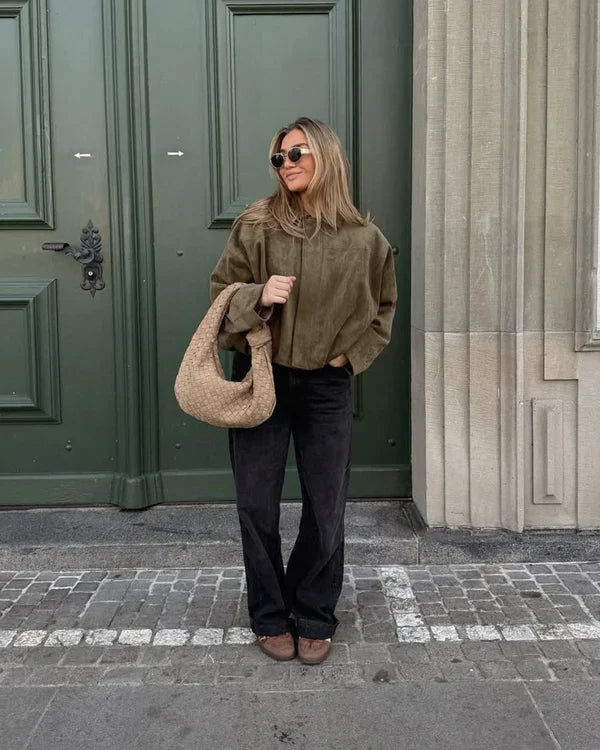 LUMIÈRE™ – BOMBER DE ANTE SINTÉTICO PARA MUJER