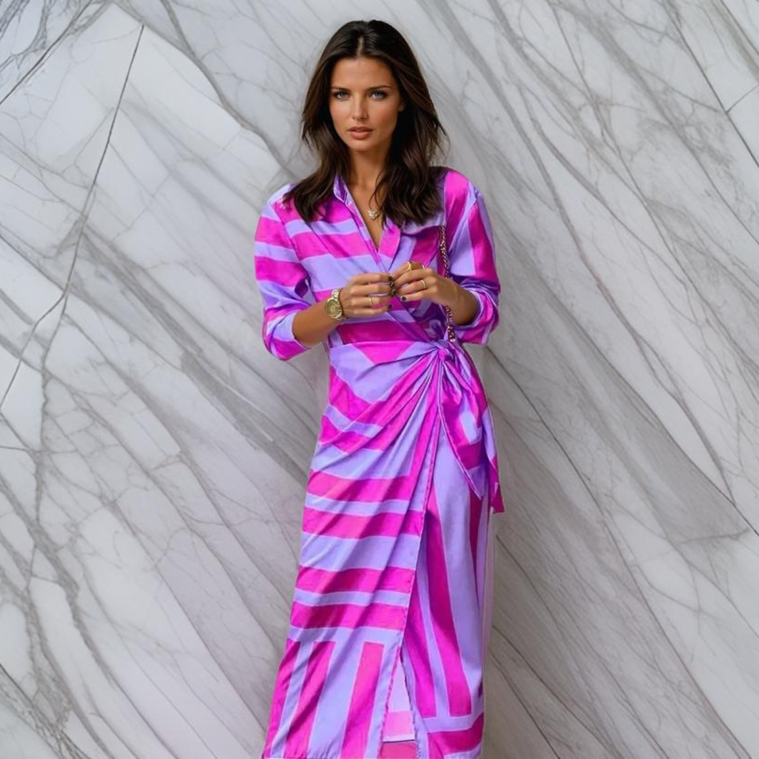 AMIRA™ – VESTIDO ENVOLVENTE ESTAMPADO