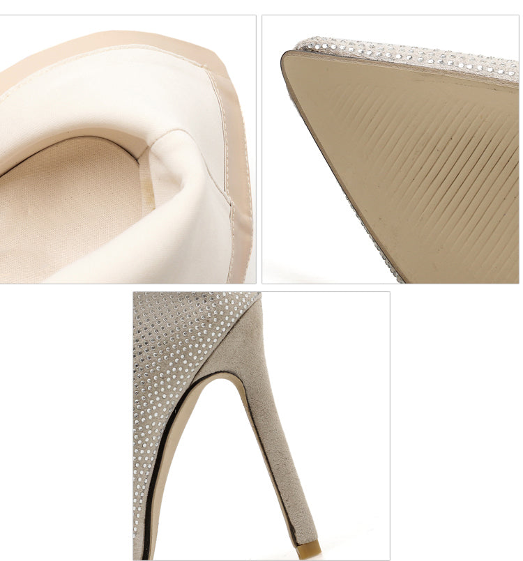 CHRYSTAL™ | BOTAS BRILLANTES DE TACÓN ALTO