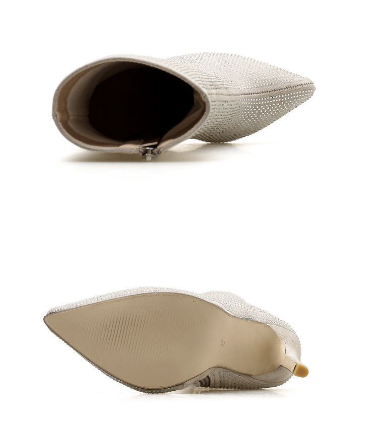 CHRYSTAL™ | BOTAS BRILLANTES DE TACÓN ALTO