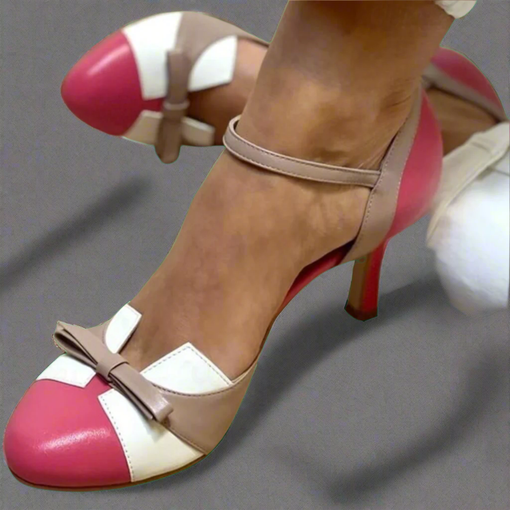 WUNLISA – zapato de tacón medio con lazo