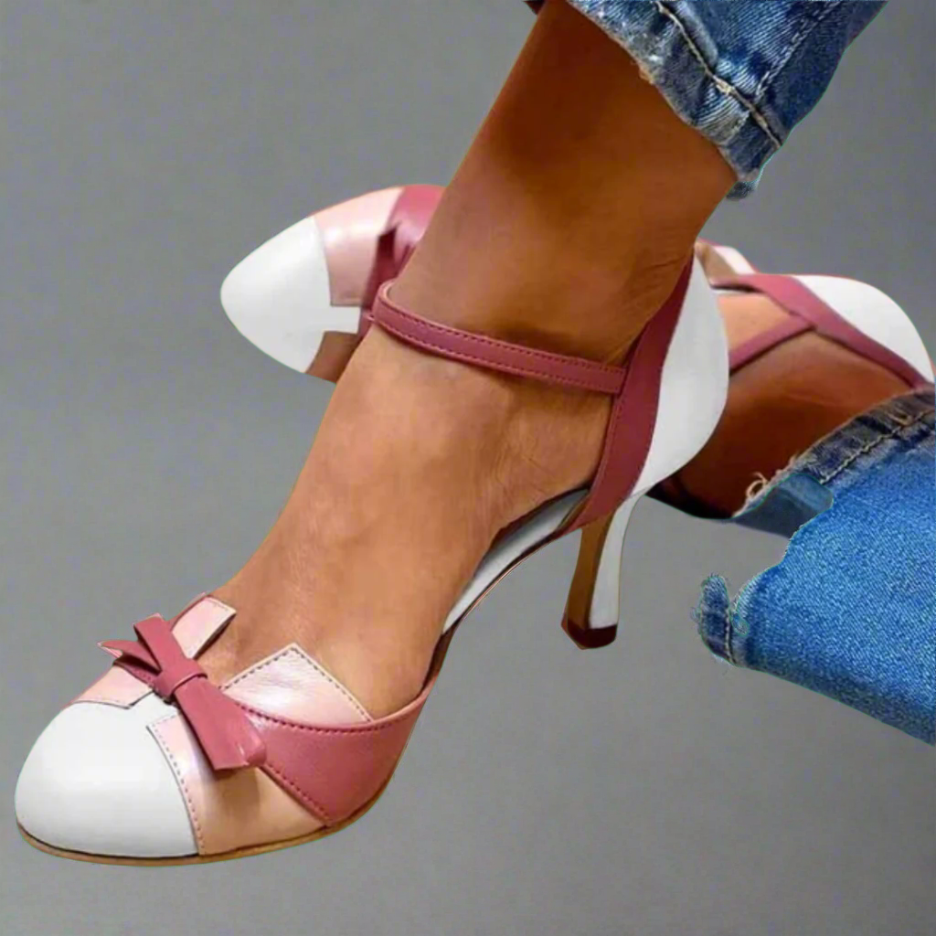 WUNLISA – zapato de tacón medio con lazo