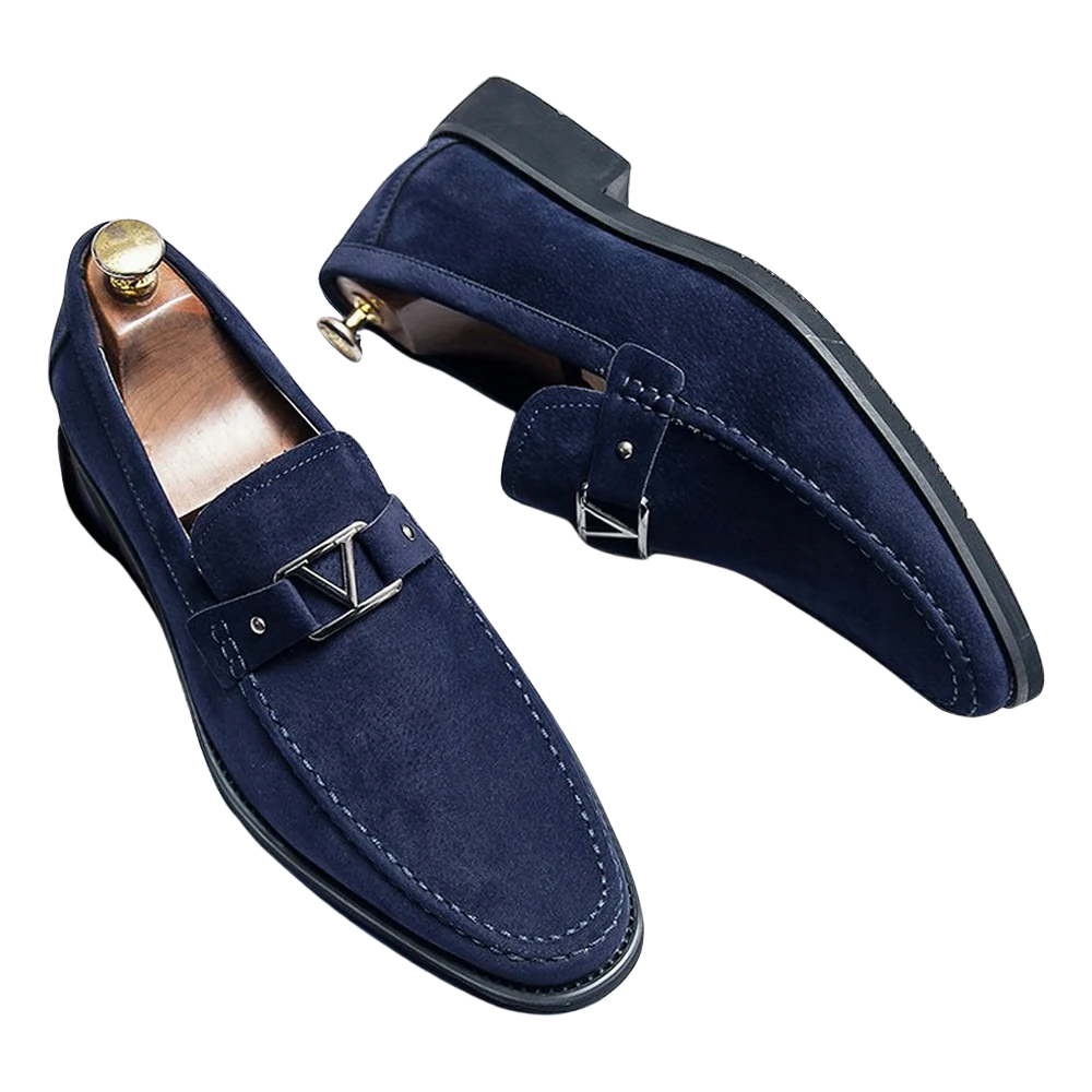 DUKE™ | MOCASINES DE ANTE PARA HOMBRE CON HEBILLA METÁLICA