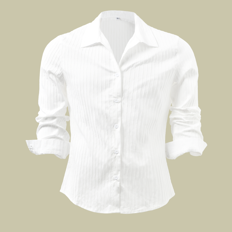 STRIPE™ | CAMISA DE RAYAS PARA HOMBRE CON CUELLO REVERSO Y MANGA LARGA