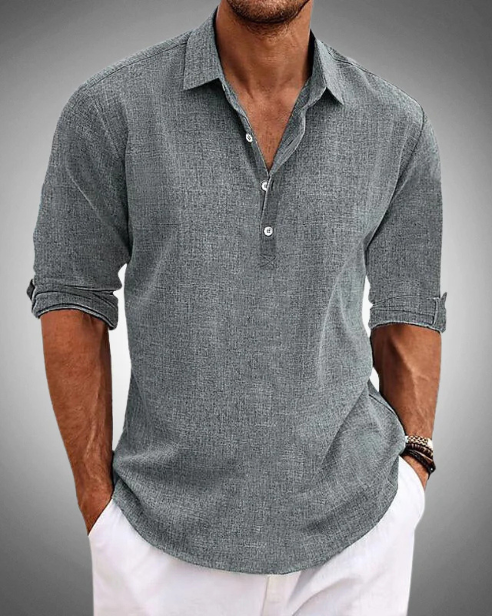 SABBIO – camisa casual de manga larga