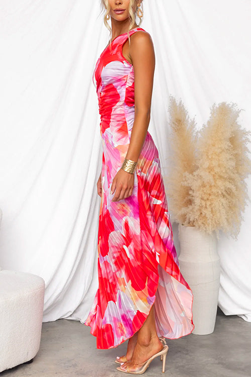 KACIE™ – VESTIDO LARGO DE GASA CON DETALLES ROMÁNTICOS