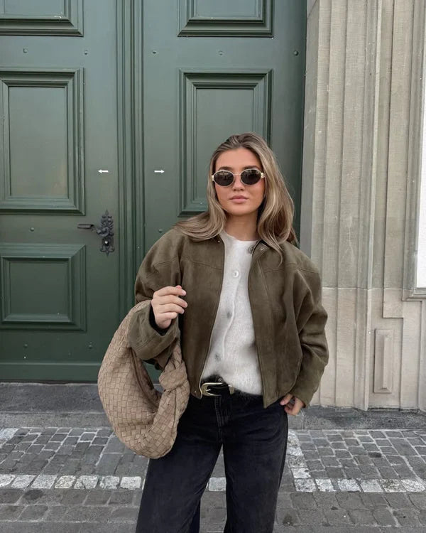 LUMIÈRE™ – BOMBER DE ANTE SINTÉTICO PARA MUJER