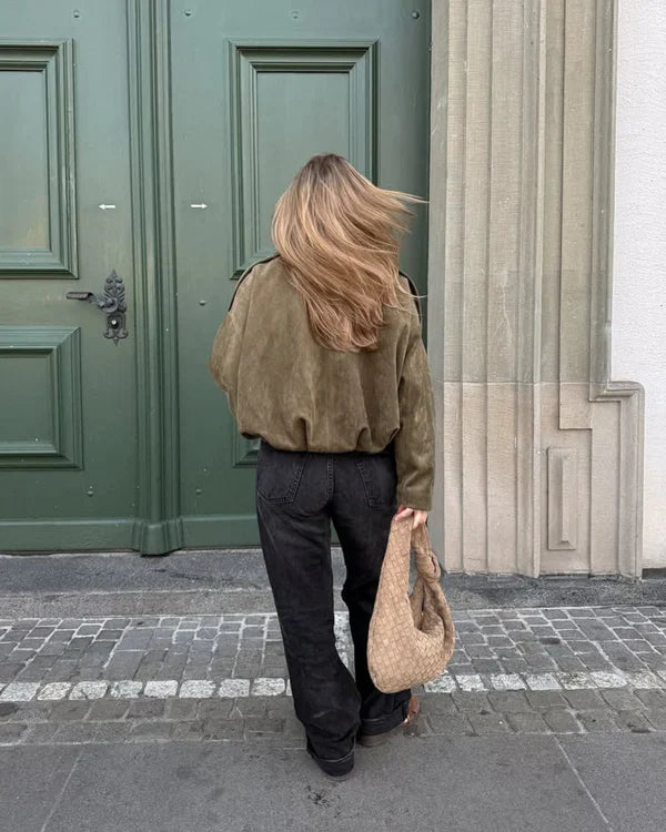 LUMIÈRE™ – BOMBER DE ANTE SINTÉTICO PARA MUJER