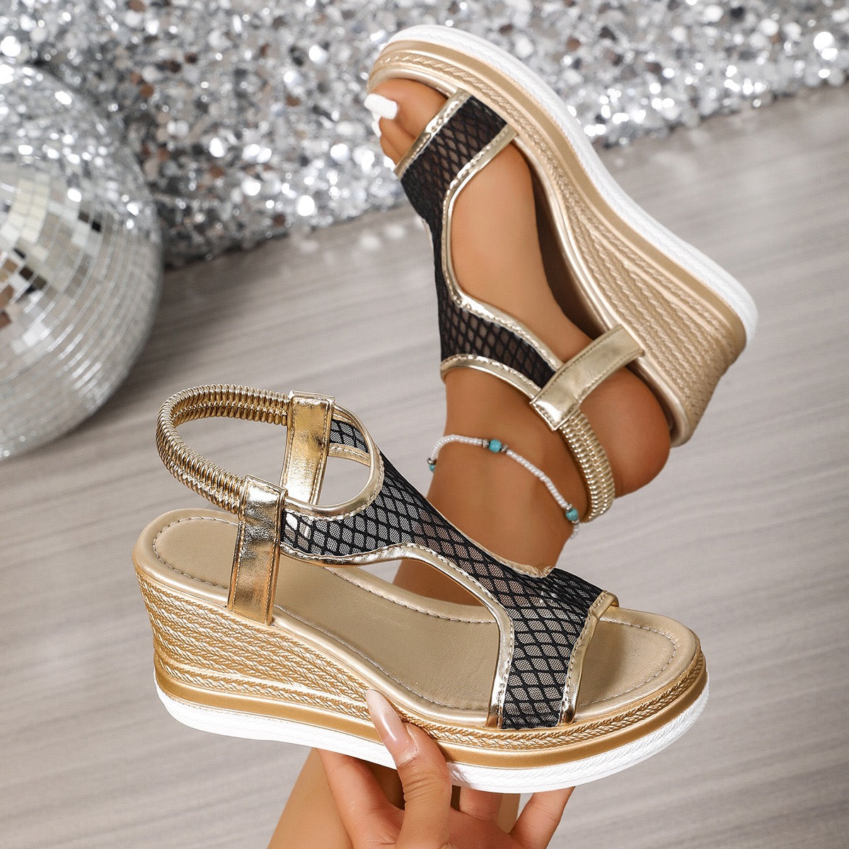 CÉLIMA – sandalias ortopédicas slip-on con cuña
