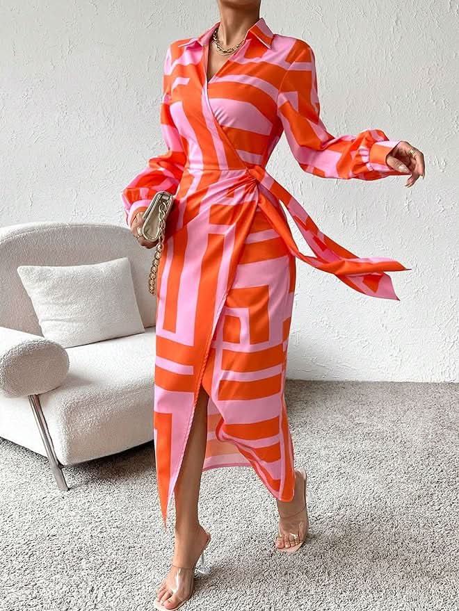 AMIRA™ – VESTIDO ENVOLVENTE ESTAMPADO
