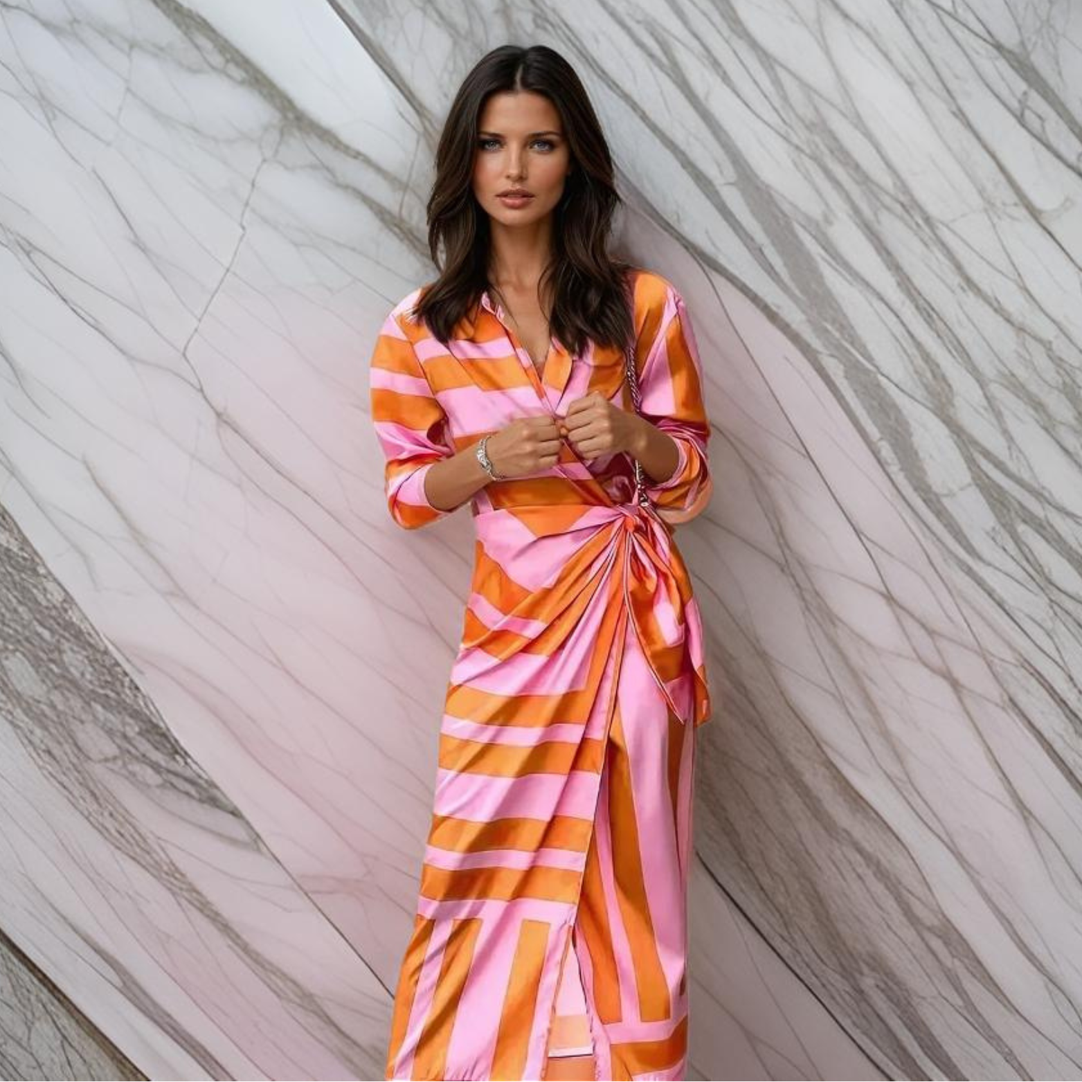 AMIRA™ – VESTIDO ENVOLVENTE ESTAMPADO