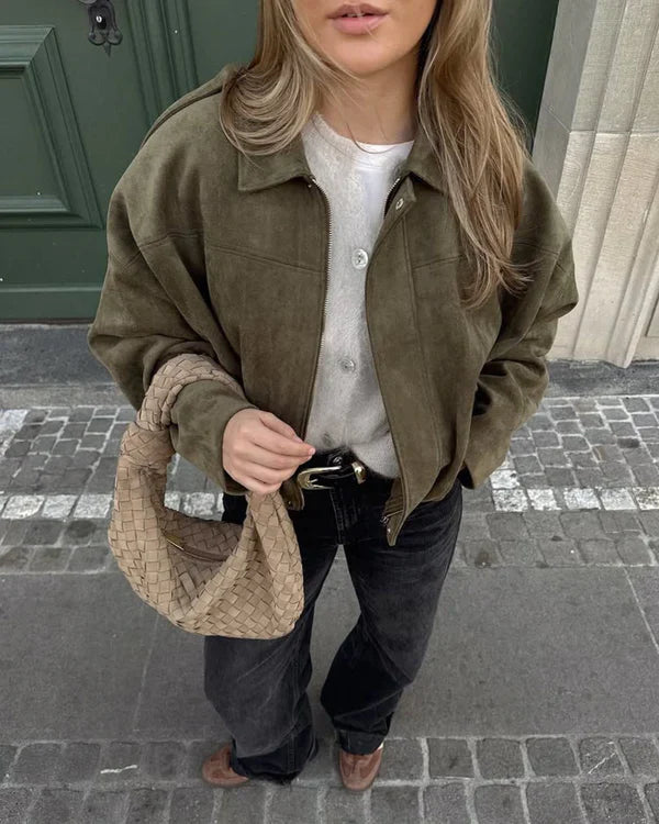 LUMIÈRE™ – BOMBER DE ANTE SINTÉTICO PARA MUJER