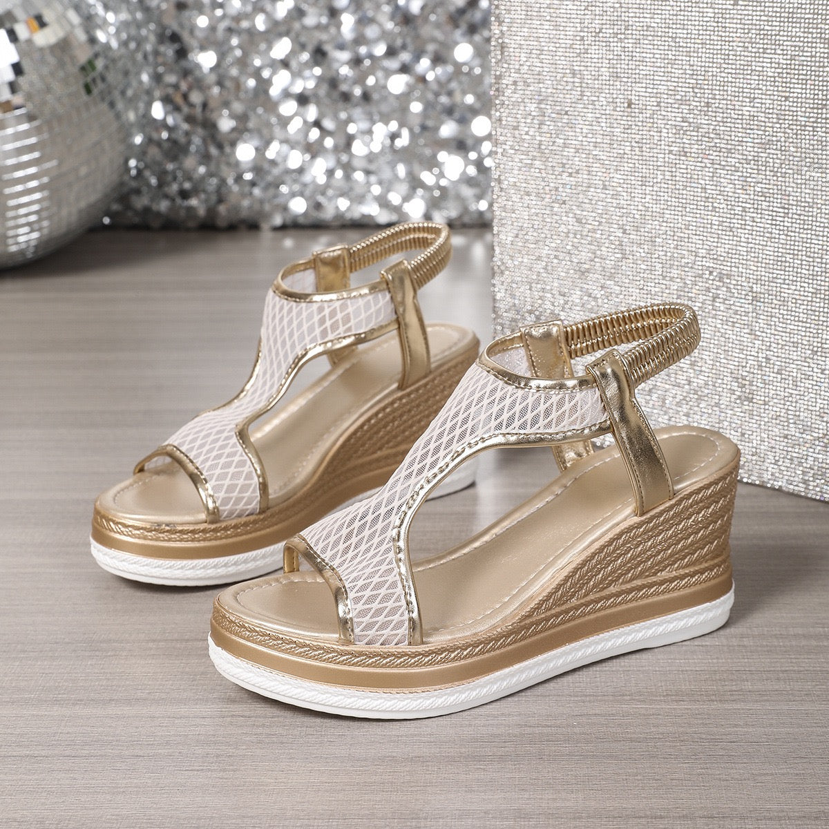 CÉLIMA – sandalias ortopédicas slip-on con cuña