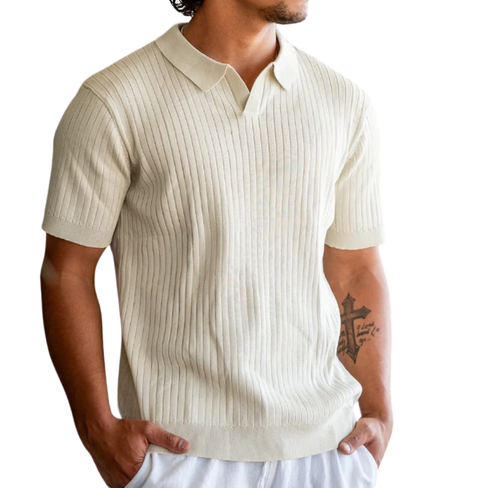 LINEAR™ | TOP DE PUNTO PARA HOMBRE CON TEXTURA VERTICAL