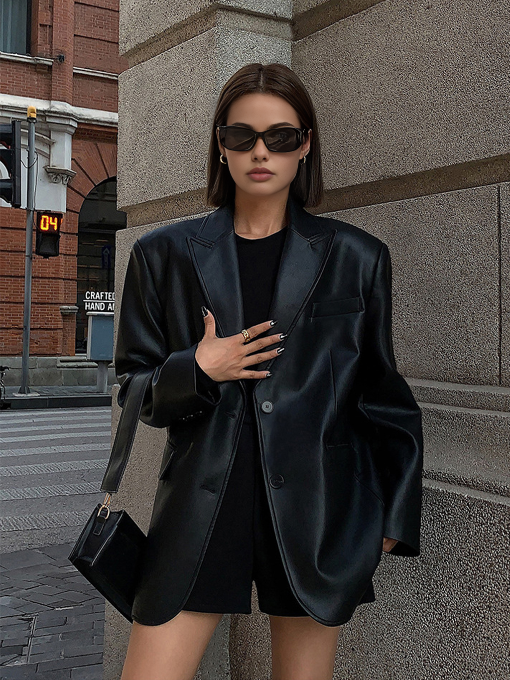 CLARA™ - BLAZER DE CUERO