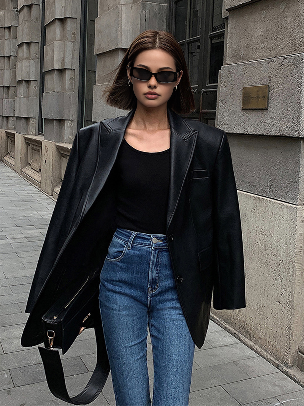 CLARA™ - BLAZER DE CUERO