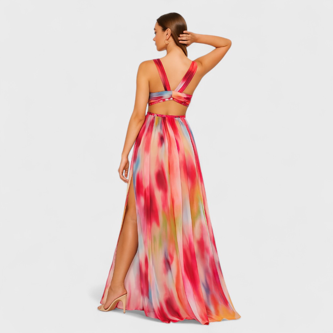 FREYA – vestido largo pintado