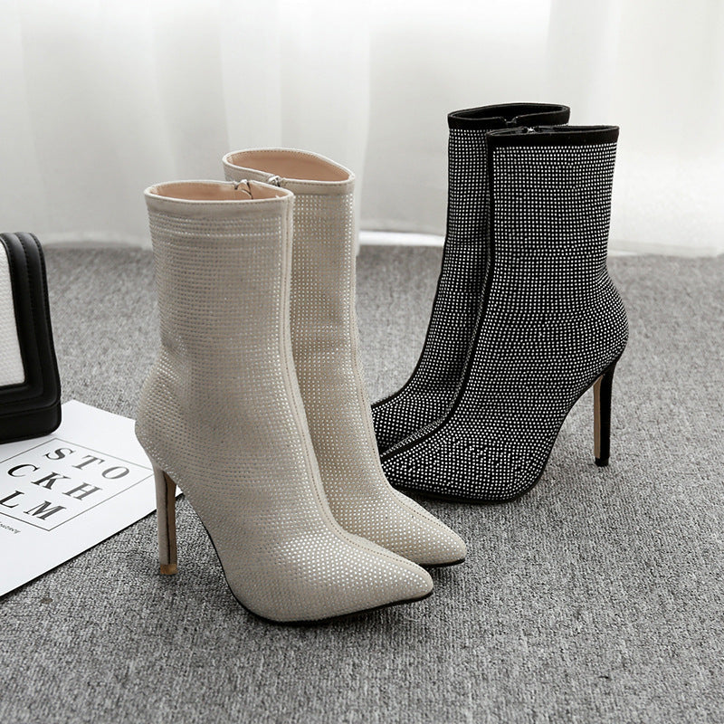 CHRYSTAL™ | BOTAS BRILLANTES DE TACÓN ALTO