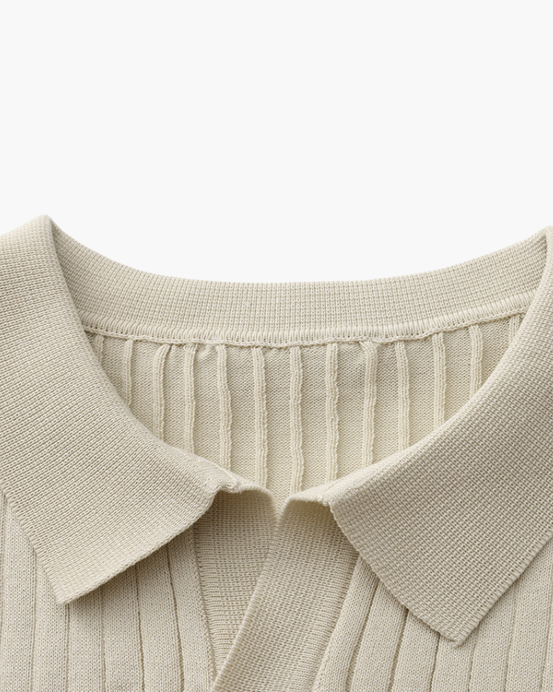 LINEAR™ | TOP DE PUNTO PARA HOMBRE CON TEXTURA VERTICAL