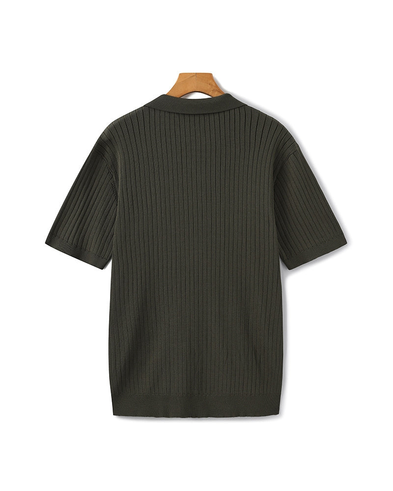 LINEAR™ | TOP DE PUNTO PARA HOMBRE CON TEXTURA VERTICAL