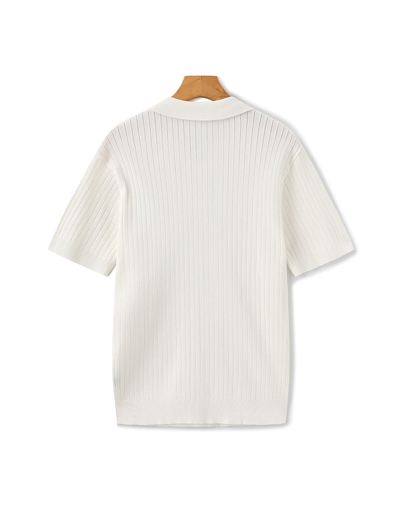 LINEAR™ | TOP DE PUNTO PARA HOMBRE CON TEXTURA VERTICAL