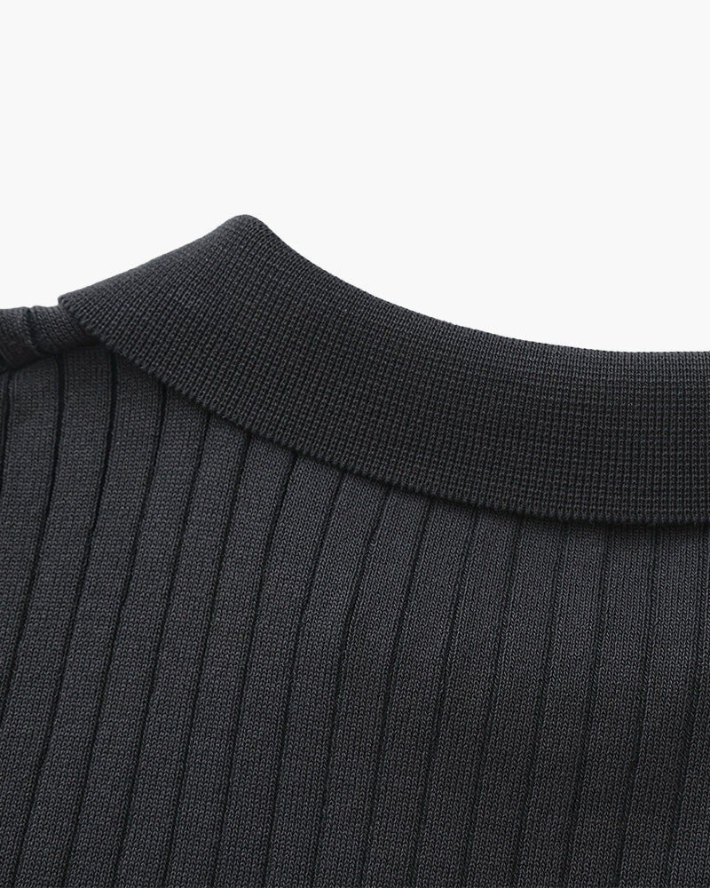 LINEAR™ | TOP DE PUNTO PARA HOMBRE CON TEXTURA VERTICAL