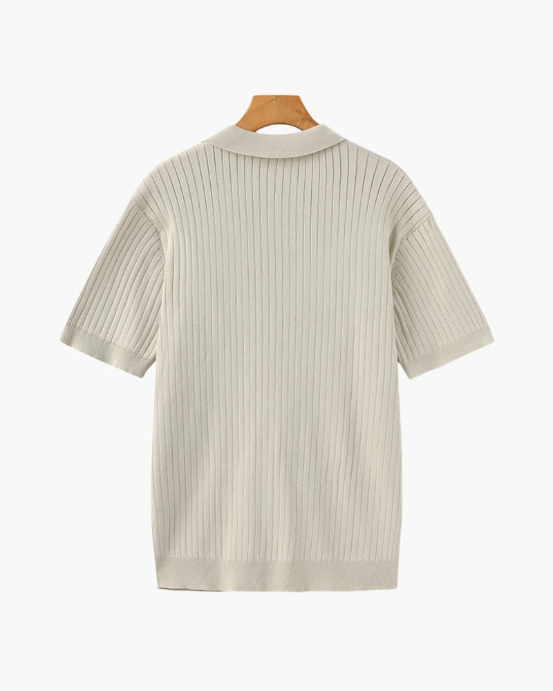LINEAR™ | TOP DE PUNTO PARA HOMBRE CON TEXTURA VERTICAL