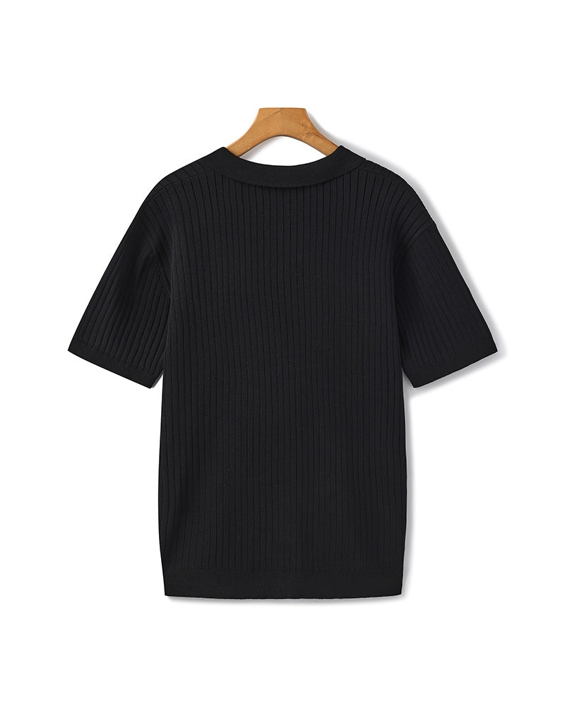LINEAR™ | TOP DE PUNTO PARA HOMBRE CON TEXTURA VERTICAL