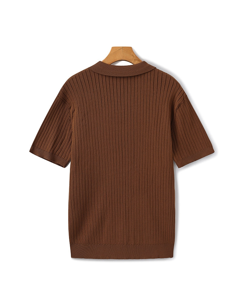 LINEAR™ | TOP DE PUNTO PARA HOMBRE CON TEXTURA VERTICAL
