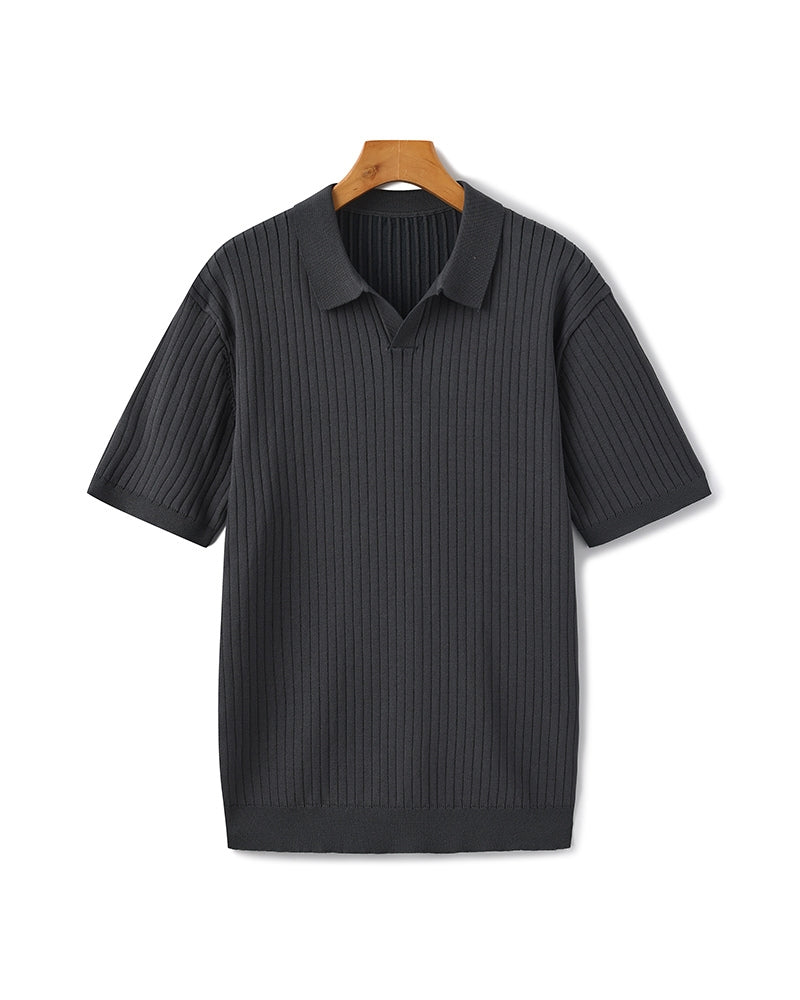 LINEAR™ | TOP DE PUNTO PARA HOMBRE CON TEXTURA VERTICAL