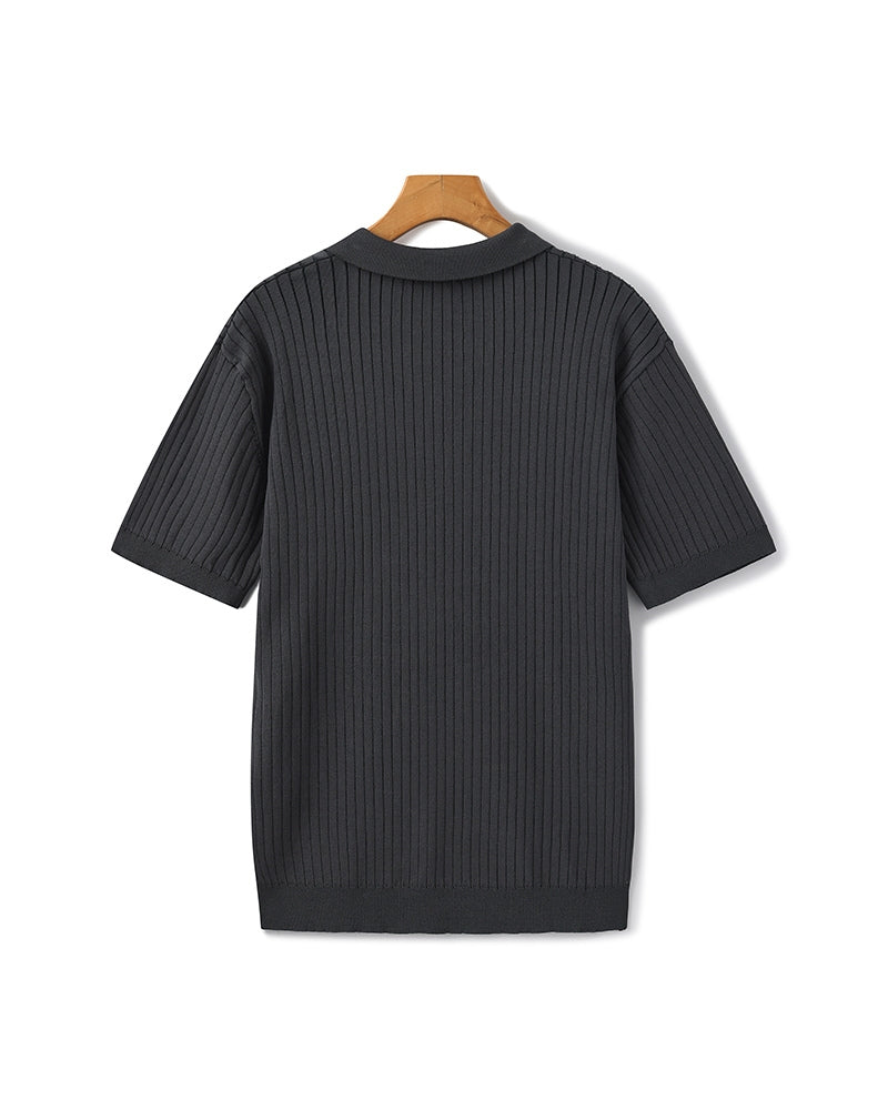 LINEAR™ | TOP DE PUNTO PARA HOMBRE CON TEXTURA VERTICAL