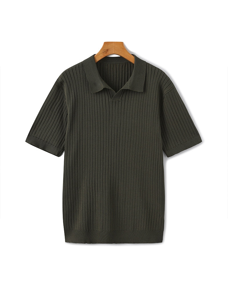 LINEAR™ | TOP DE PUNTO PARA HOMBRE CON TEXTURA VERTICAL