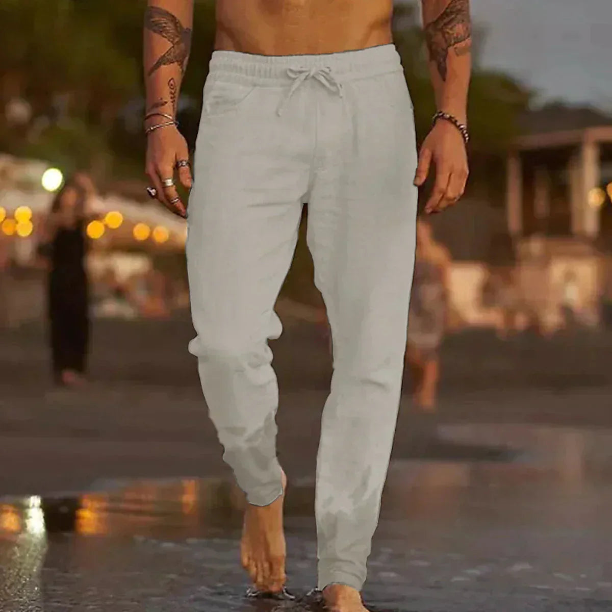 ELITE – pantalón de playa en lino