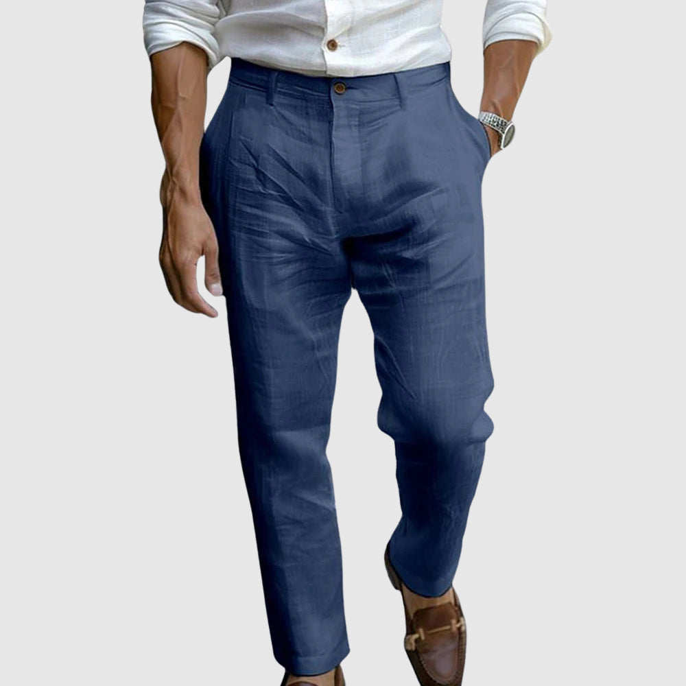 MORETTI – pantalones versátiles de lino