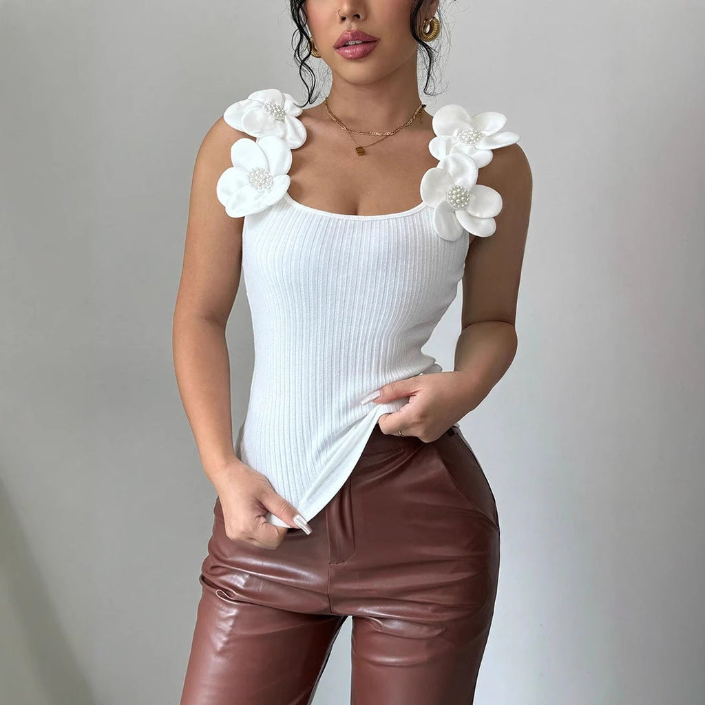 ELIANA – Top sin mangas con estampado floral