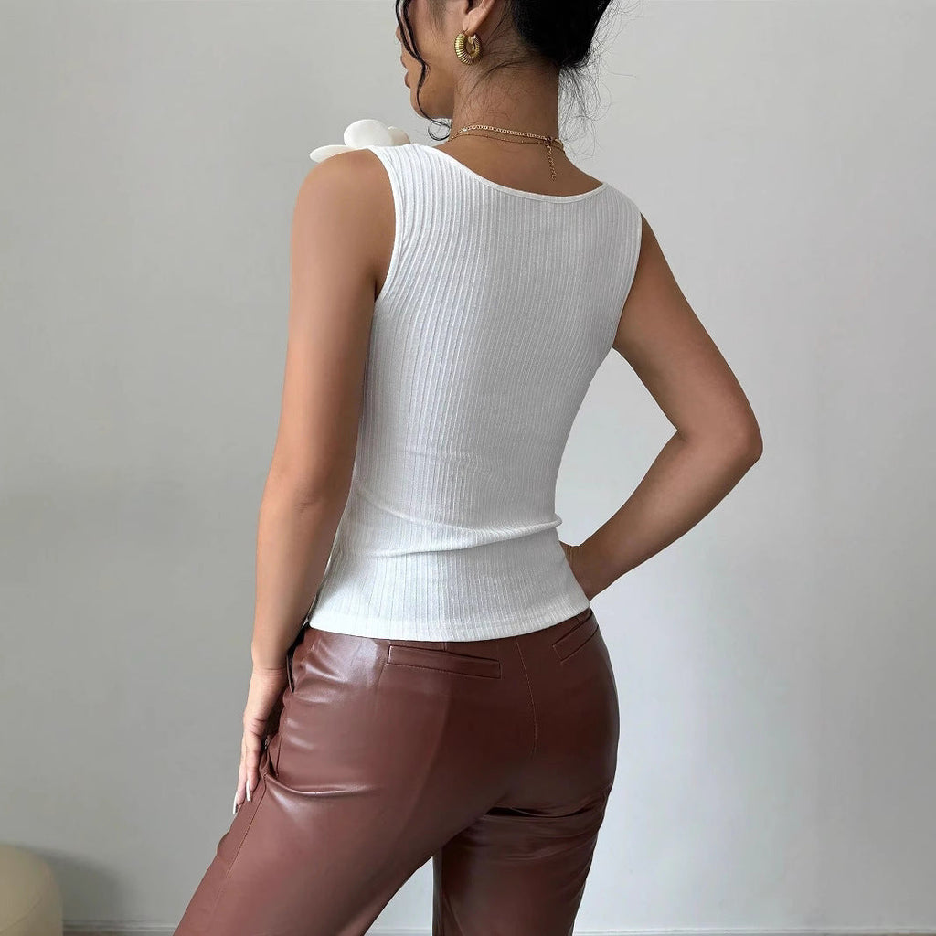 ELIANA – Top sin mangas con estampado floral