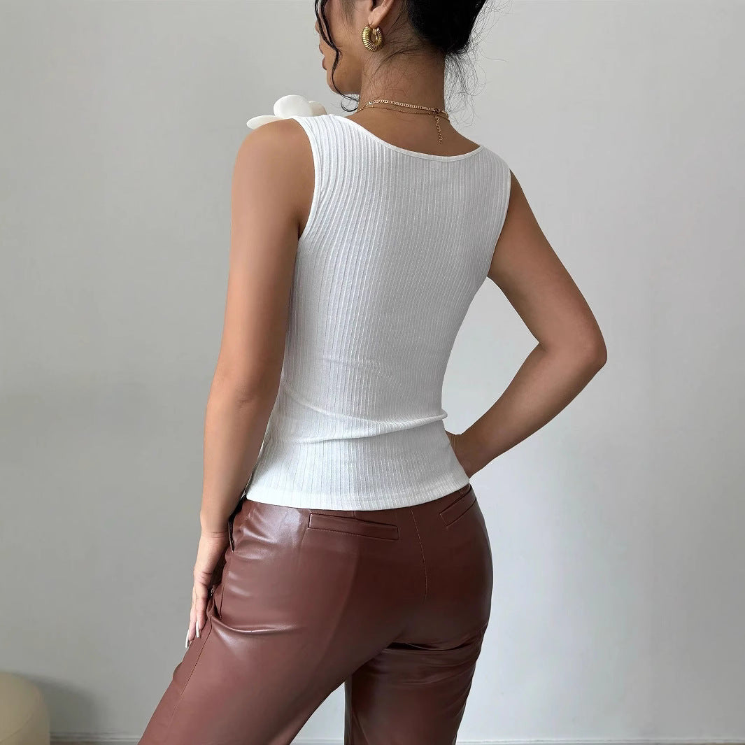 ELIANA – Top sin mangas con estampado floral