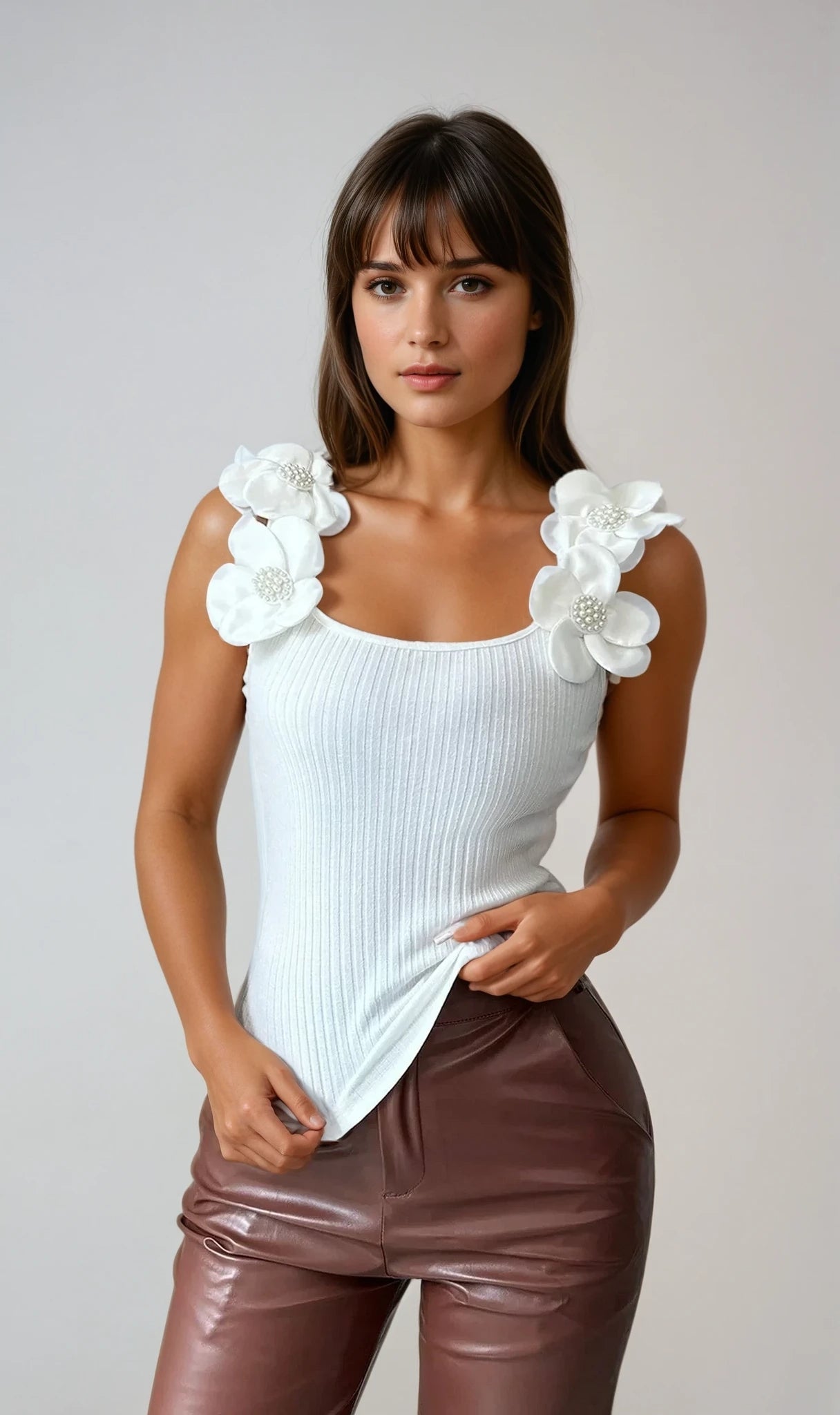 ELIANA – Top sin mangas con estampado floral