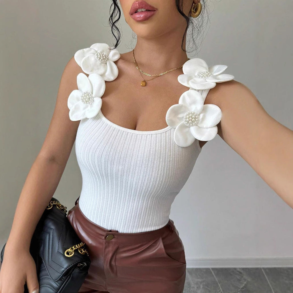 ELIANA – Top sin mangas con estampado floral