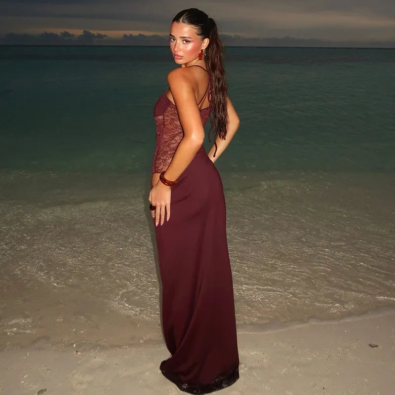 ELLA – vestido midi satinado
