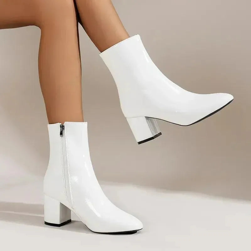 ADELINE™ | BOTAS PUNTIAGUDAS ANTIDESLIZANTES CON CREMALLERA LATERAL