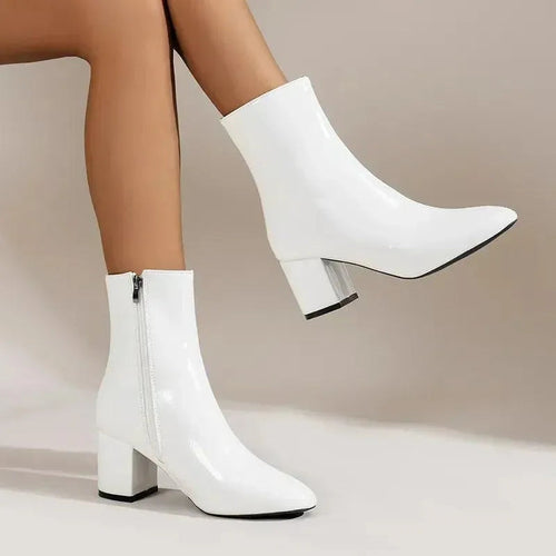 ADELINE™ | BOTAS PUNTIAGUDAS ANTIDESLIZANTES CON CREMALLERA LATERAL