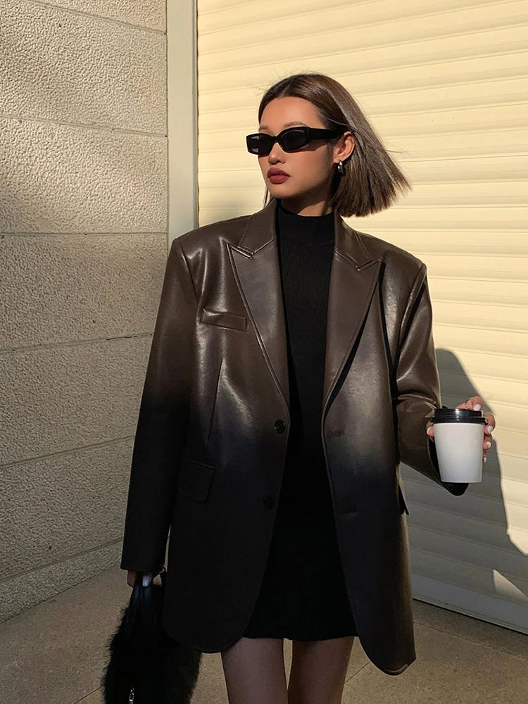 CLARA™ - BLAZER DE CUERO
