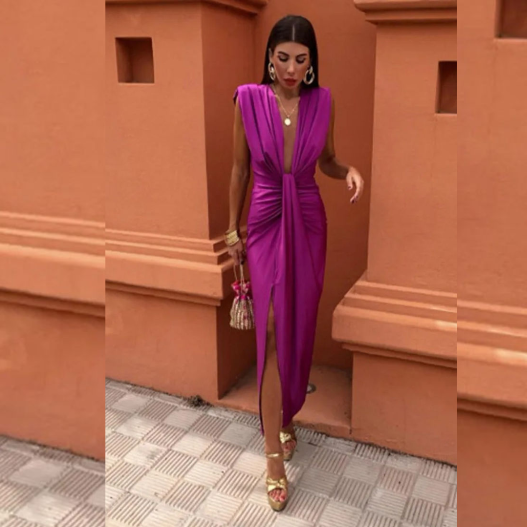 ISABELLA™ – VESTIDO DE FIESTA CON ESCOTE PRONUNCIADO