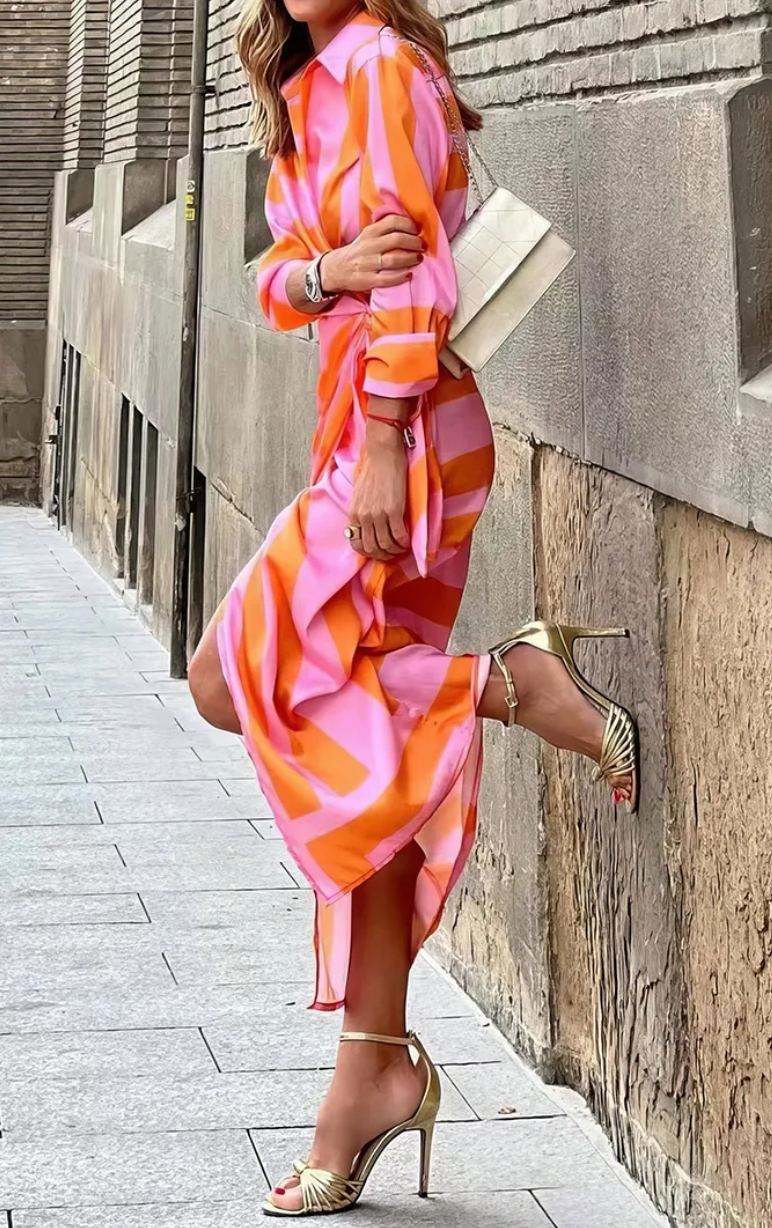 AMIRA™ – VESTIDO ENVOLVENTE ESTAMPADO