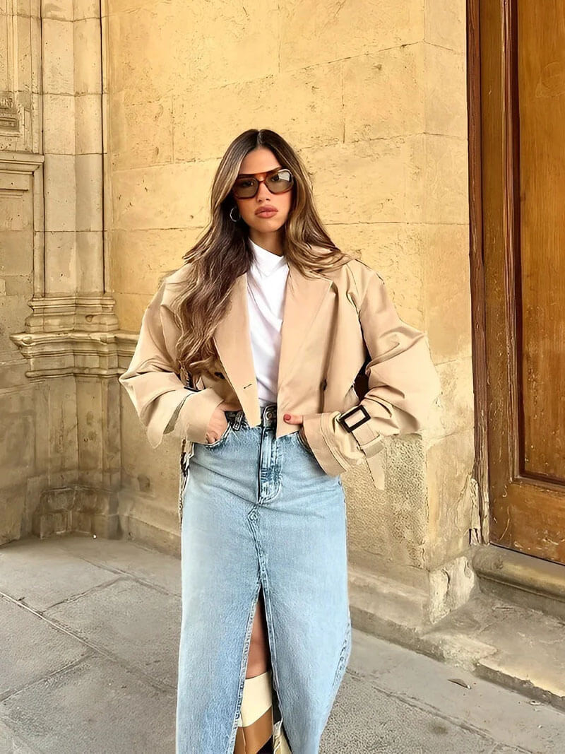 VERA™ | GABARDINA CORTA