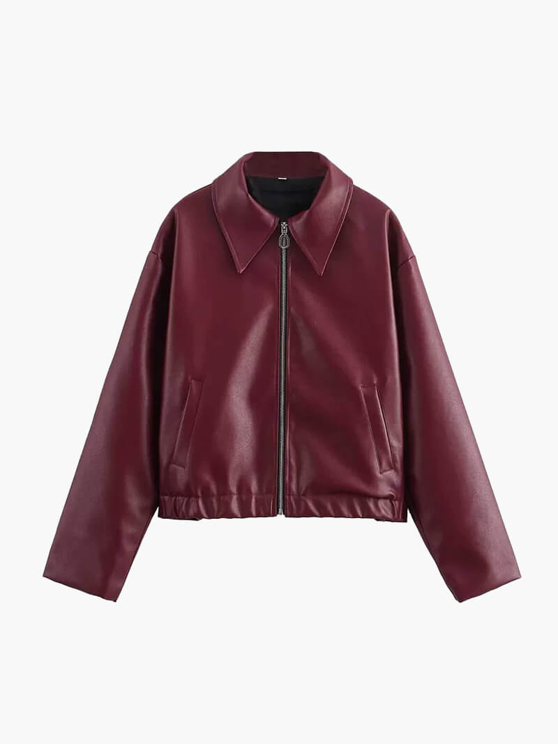 IVY™- CHAQUETA BIKER DE CUERO